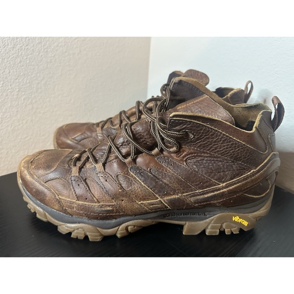 SIZE 13 -‎ MERRELL MOAB 2 DECON SLAM LUNA MID AMBER ALE LEATHER BOOT MEN\'S main image 5
